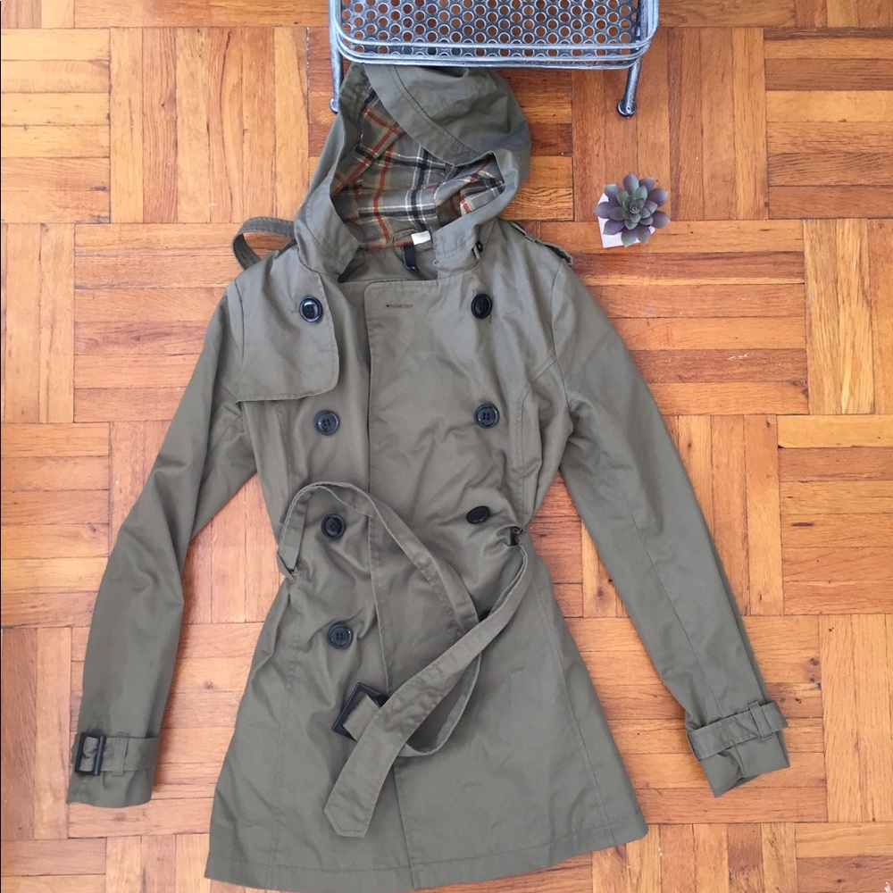 H&M Olive Trench Coat